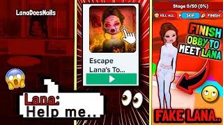 I PLAYED *FAKE* LANA LORE GAMES On ROBLOX...  | Dress to Impress Lana Lore ROBLOX