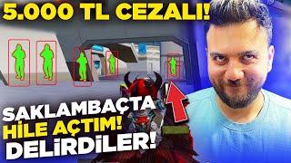 HİLE AÇTIM DELİRDİLER!! YENİ MODDA İLK SAKLAMBAÇ! (5.000 TL CEZALI) PUBG Mobile