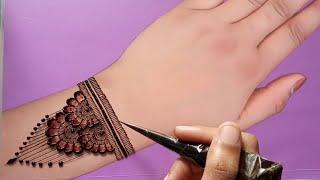 gorgeous semi bridal mehendi design || mehandi design||  mehandi decoration by sadia