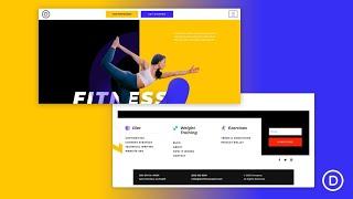 Get a FREE Header & Footer for Divi’s Fitness Coach Layout Pack