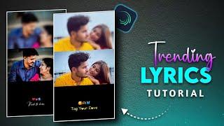 Instagram Trending Lyrics Reels Video Editing | Couples Lyrics reels Video Editing In inshot app