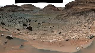 “Paraitepuy Pass” panorama, Gale Crater, Mars (4K UHD)