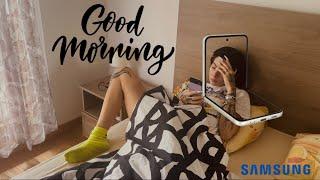 Morning routine with SAMSUNG️