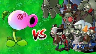 PVZ 1 Challenge - Which Zombies That Are Immune To Hypno Pea ?