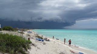 the scariest cloud that I've ever seen, Cuba, Playa Cayo Santa Maria,
