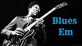 E Minor Blues Guitar Backing Track BB King Style