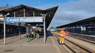 Lokomotiva 380 013-3. Nádraží České Budějovice. 21.12.2024