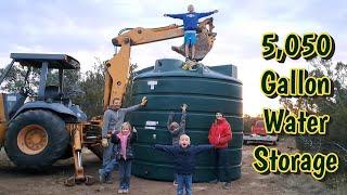 DIY Water Storage TANK Burial | Enduraplas Has THE BEST Poly Tanks