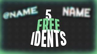 The BEST/NEWEST FREE Ident Templates | *5* FREE UNIQUE/NEW IDENT TEMPLATES| FOR OVEREDIT/CLEAN