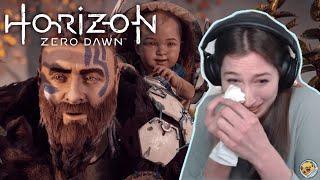 I'M ALREADY IN TEARS! (Start of Game Reaction) | Horizon Zero Dawn First Time Playthrough