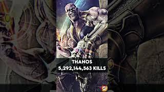 Highest kill count by an individual character in MCU #marvel #shorts