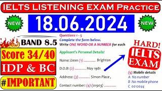 IELTS LISTENING PRACTICE TEST 2024 WITH ANSWERS | 18.06.2024
