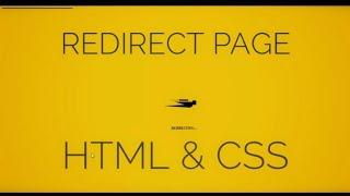 Redirect Page Design Animation[ HTML & CSS]