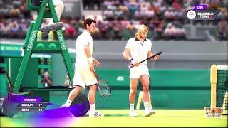 GRAND SLAM TENNIS 2 EA SPORTS FADES & FANTASY CLASSICS SUPERSTAR LEVEL Andy Murray VS Bjorn Borg 1