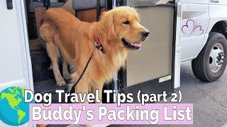 Tips for Travelling with a Service Dog (part 2) // WHAT TO PACK for Dog Travel