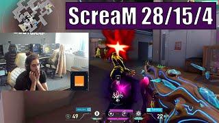 ScreaM Is Frustrated To Be Last Of VCT So Demolish Immortal Lobbies | In Split | On Reyna | VALORANT