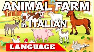 Italian Animal Farm Song- Learn the names of Animals in Italian | Learn Italian | Education For Kids