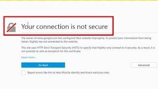 uses an invalid security certificate firefox kapersky