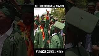 Funai Matriculation 2023 |Funai |#funai