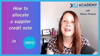 How to allocate a credit note in Xero