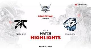 Fnatic ONIC vs EVOS Glory HIGHLIGHTS GRAND FINAL MPL ID S13 | EVOS VS FNOC ESPORTSTV