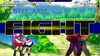 MUGEN Sakuya Izayoi and Kagami Hiiragi vs Shin Gouki and Evil Ryu