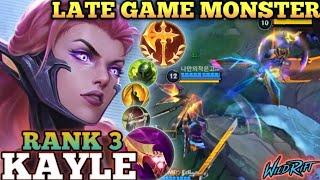 KAYLE DEADLY LATE GAME KILLER! BEST BUILD & RUNES - TOP 3 GLOBAL KAYLE BY 나만의작은고냥이 - WILD RIFT