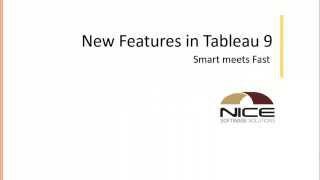 New Features in Tableau 9