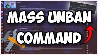 [NEW] - How to make a MASS UNBAN COMMAND for your discord bot! || Discord.js V14