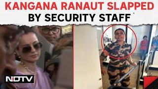 Kangana Ranaut Slapped | Kangana Ranaut Allegedly Slapped By Security Staff At Chandigarh Airport