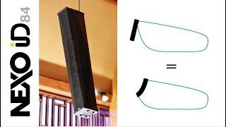 This NEXO column speaker works like a curved line array.