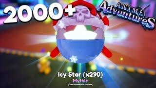 I Opened 2000 Icy Star In Anime Adventures Re-Release/Update 19!