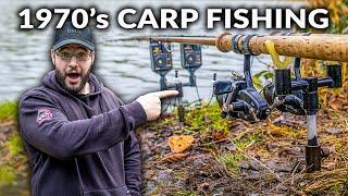 CARP FISHING with Old School VINTAGE Tackle