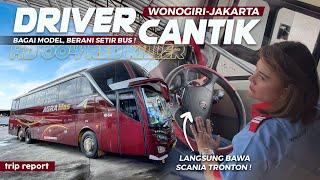 [ NAIK SCANIA TRONTON DISETIRIN SAMA WANITA CANTIK  !! ] - Trip Wonogiri-Jakarta Agra Mas HD 004