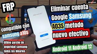 Frp Samsung a03s o como quitar cuenta google samsung a03s compatible con a10s metodo nuevo