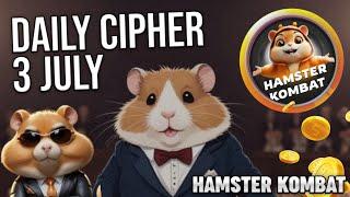 3 July Hamster Kombat Daily Cipher | Hamster Kombat Daily Cipher Today