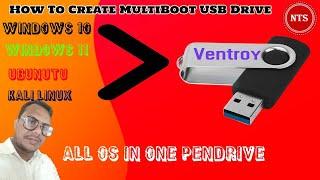 How To Create A Multi Boot USB Flash Drive | Ventoy |  Multi-Bootable USB Drive | 2024