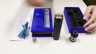 Marvec 90W Stainless Steel Rechargeable Vape Pen Starter Kit 2.2ML RTA Atomizer Vape Pen Kit