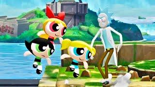 MultiVersus - Powerpuff Girls and Rick (Rick and Morty) Unique Interactions HD