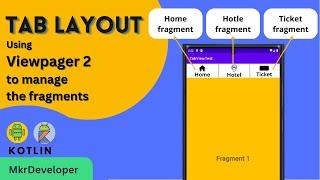 TabLayout Viewpager2. Android studio Kotlin