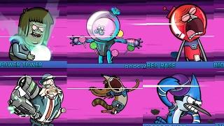 Regular Show Grudgeball (Video Game) - ALL SPECIAL MOVES