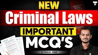 New Criminal Laws | Important MCQs | Pranjal Singh | Unacademy Judiciary