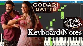 Godari Gattu Song Keyboard Notes | Bheems C | Venkatesh | Anil Ravipudi | Sankranthiki Vasthunam