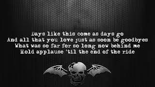 Avenged Sevenfold - Easier [Lyrics Video]