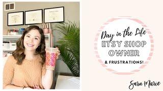 So FRUSTRATING! | Day in the Life of an Etsy Sticker Shop Owner | Sara Marie Stickers |