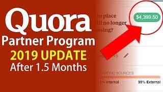 Quora Partner Program 2019 [Earn Money on Quora] Update after 1.5 Months | The Indian Freelancer