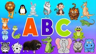 Alphabet Animals | Nursery Rhymes for Toddlers | LittleKidsTV