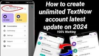 How_to_create_an_unlimited_TextNow_account_new_latest_update_2024_100%_working_trips @Enflick