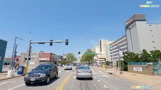 DRIVING TOUR OF VIRGINIA BEACH, VA STREETS - NEAR THE OCEANFRONT - 4K TOUR