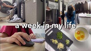 life in singapore  wfh 8-5 in my 20s, home-cooked food, ironing clothes, korean drama #wfh #vlog